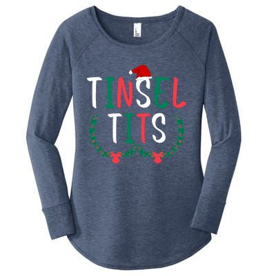 Tinsel Tits And Jingle Balls Women's Perfect Tri Tunic Long Sleeve Shirt