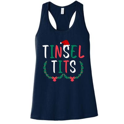 Tinsel Tits And Jingle Balls Women's Racerback Tank