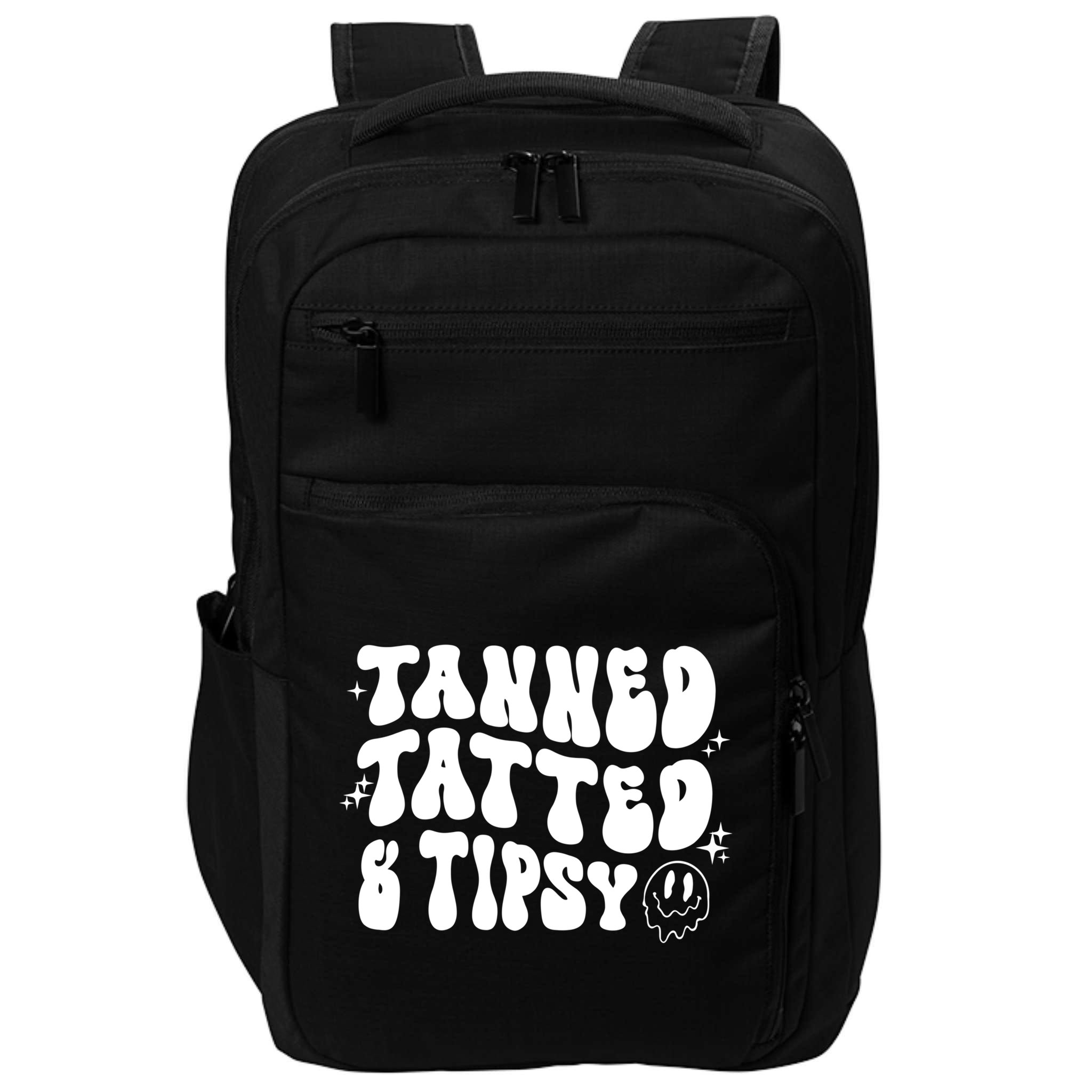 Tanned Tatted And Tipsy Trendy Beach Summer Vacation Great Gift Impact Tech Backpack