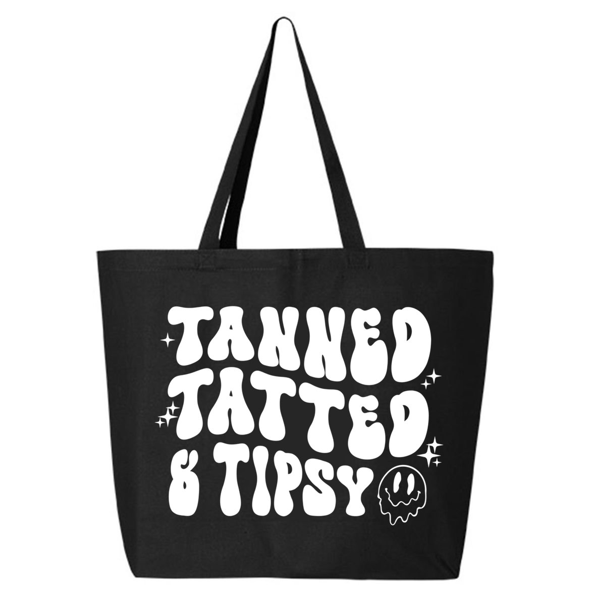 Tanned Tatted And Tipsy Trendy Beach Summer Vacation Great Gift 25L Jumbo Tote