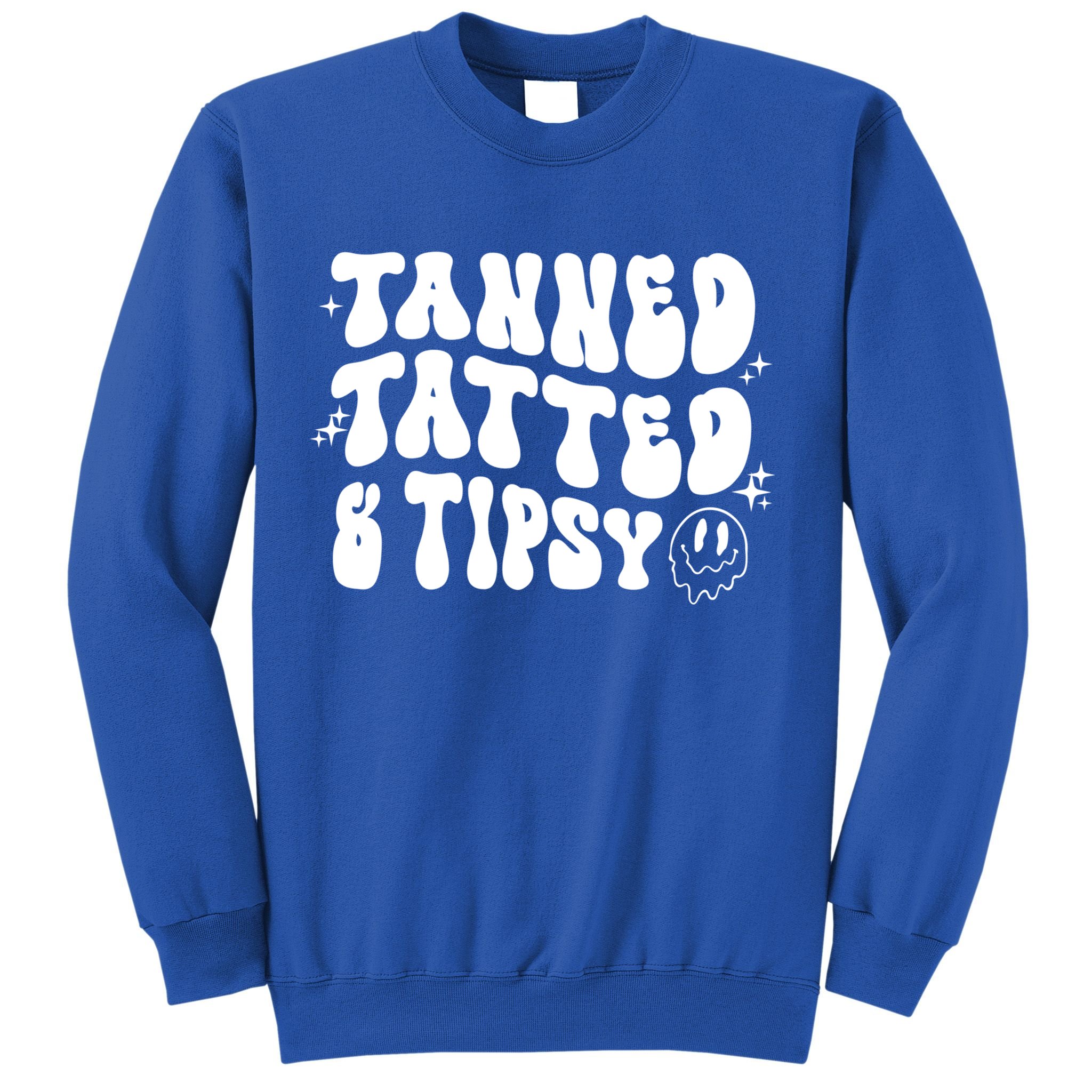 Tanned Tatted And Tipsy Trendy Beach Summer Vacation Great Gift Sweatshirt