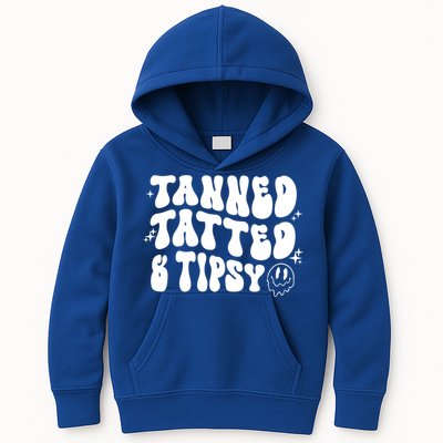 Tanned Tatted And Tipsy Trendy Beach Summer Vacation Great Gift Kids Hoodie