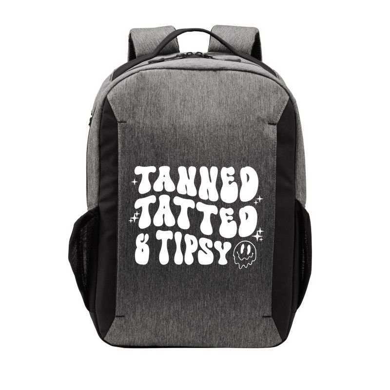 Tanned Tatted And Tipsy Trendy Beach Summer Vacation Great Gift Vector Backpack