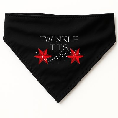 Twinkle Tits And Jingle Balls Matching Christmas Couple USA-Made Doggie Bandana