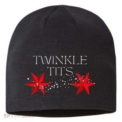 Twinkle Tits And Jingle Balls Matching Christmas Couple Sustainable Beanie