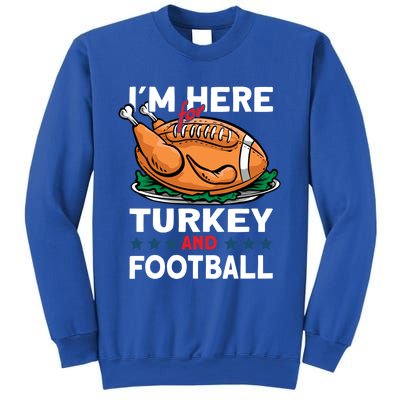 Thanksgiving Turkey And Football Great Gift Sweatshirt