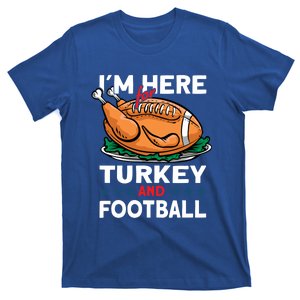 Thanksgiving Turkey And Football Great Gift T-Shirt