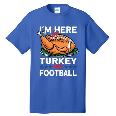 Thanksgiving Turkey And Football Great Gift Tall T-Shirt