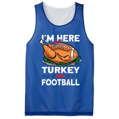 Thanksgiving Turkey And Football Great Gift Mesh Reversible Basketball Jersey Tank