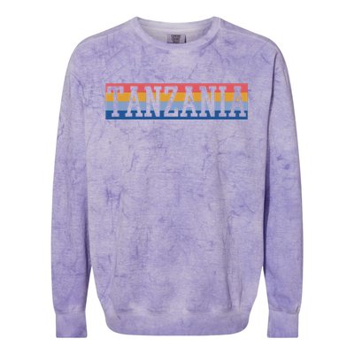 Tanzania Tanzanian African Colorblast Crewneck Sweatshirt