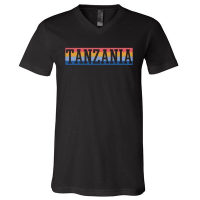 Tanzania Tanzanian African V-Neck T-Shirt