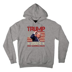 Trump Take America Back Fist Pump Shot Rally 2024 Hoodie