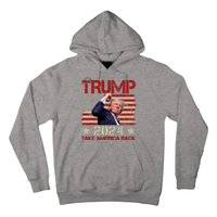 Trump Take America Back Fist Pump Shot Rally 2024 Hoodie