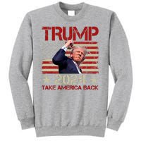 Trump Take America Back Fist Pump Shot Rally 2024 Sweatshirt