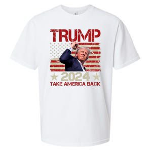 Trump Take America Back Fist Pump Shot Rally 2024 Sueded Cloud Jersey T-Shirt