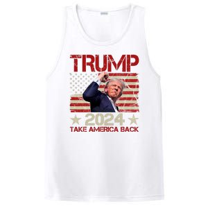 Trump Take America Back Fist Pump Shot Rally 2024 PosiCharge Competitor Tank