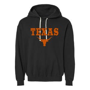 Texas Tx American Bull United States Garment-Dyed Fleece Hoodie