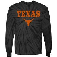 Texas Tx American Bull United States Tie-Dye Long Sleeve Shirt