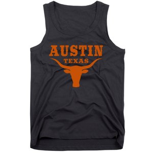 Texas Tx American Bull United States Font Tank Top