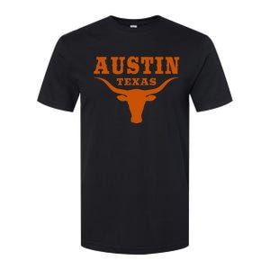 Texas Tx American Bull United States Font Softstyle CVC T-Shirt