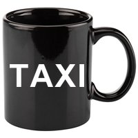 Taxi 11oz C Handle Ceramic Mug