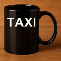 Taxi 11oz C Handle Ceramic Mug