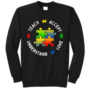 Teacher Teach Accept Understand Autism Community Sweatshirt