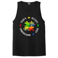 Teacher Teach Accept Understand Autism Community PosiCharge Competitor Tank