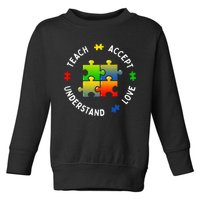 Teacher Teach Accept Understand Autism Community Toddler Sweatshirt