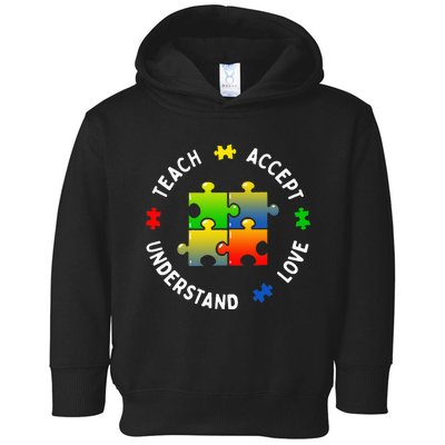 Teacher Teach Accept Understand Autism Community Toddler Hoodie