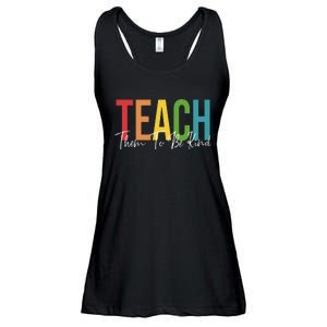 Teach Them All To Be Kind Kindness Matters Teacher Ladies Essential Flowy Tank