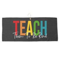 Teach Them All To Be Kind Kindness Matters Teacher Large Microfiber Waffle Golf Towel