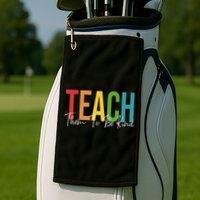 Teach Them All To Be Kind Kindness Matters Teacher Golf Towel