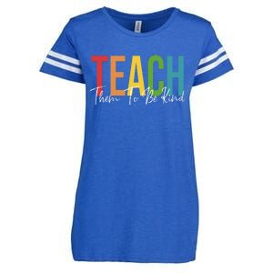 Teach Them All To Be Kind Kindness Matters Teacher Enza Ladies Jersey Football T-Shirt