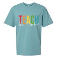 Teach Them All To Be Kind Kindness Matters Teacher Sueded Cloud Jersey T-Shirt