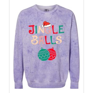 Tinsel Tits And Jingle Balls Funny Matching Christmas Couple Cool Gift Colorblast Crewneck Sweatshirt