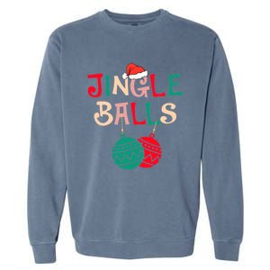 Tinsel Tits And Jingle Balls Funny Matching Christmas Couple Cool Gift Garment-Dyed Sweatshirt