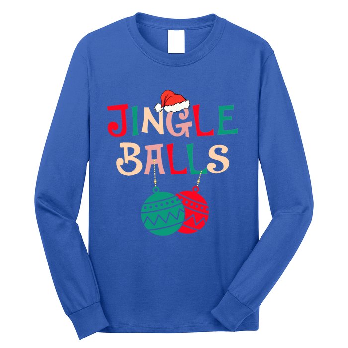 Tinsel Tits And Jingle Balls Funny Matching Christmas Couple Cool Gift Long Sleeve Shirt