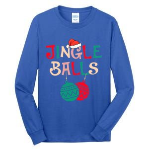 Tinsel Tits And Jingle Balls Funny Matching Christmas Couple Cool Gift Tall Long Sleeve T-Shirt