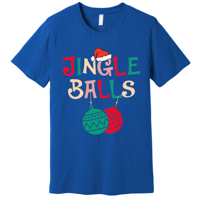 Tinsel Tits And Jingle Balls Funny Matching Christmas Couple Cool Gift Premium T-Shirt