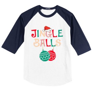 Tinsel Tits And Jingle Balls Funny Matching Christmas Couple Cool Gift Baseball Sleeve Shirt