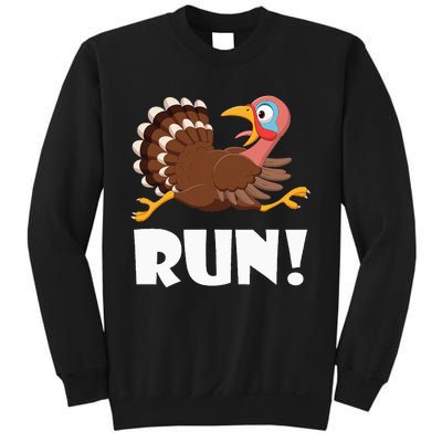 Turkey Trot Adult Running Costume Face Run Sweatshirt