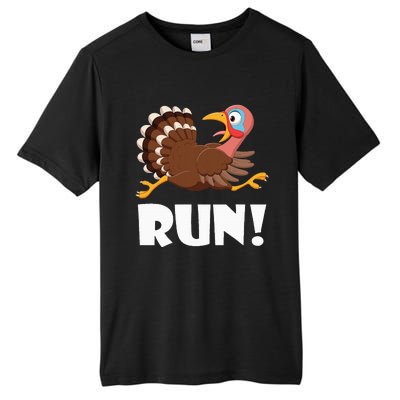 Turkey Trot Adult Running Costume Face Run Tall Fusion ChromaSoft Performance T-Shirt