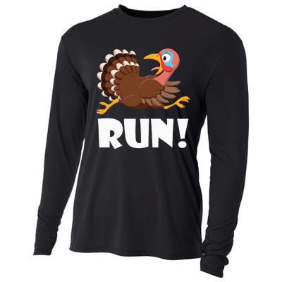 Turkey Trot Adult Running Costume Face Run Cooling Performance Long Sleeve Crew