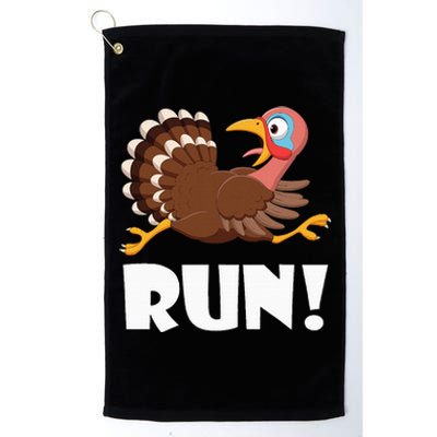 Turkey Trot Adult Running Costume Face Run Platinum Collection Golf Towel