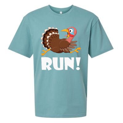 Turkey Trot Adult Running Costume Face Run Sueded Cloud Jersey T-Shirt