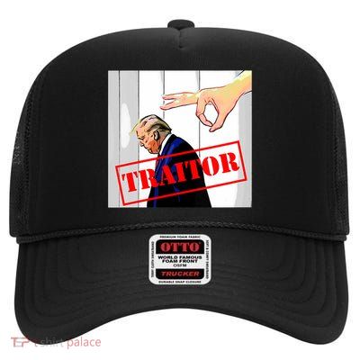 Traitor Trump Anti-Trump Traitor High Crown Mesh Back Trucker Hat