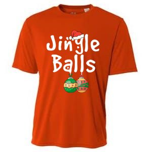 Tinsel Tits And Jingle Balls Funny Matching Christmas Couple Cool Gift Cooling Performance Crew T-Shirt