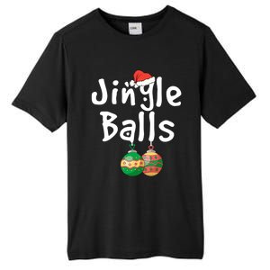 Tinsel Tits And Jingle Balls Funny Matching Christmas Couple Cool Gift Tall Fusion ChromaSoft Performance T-Shirt