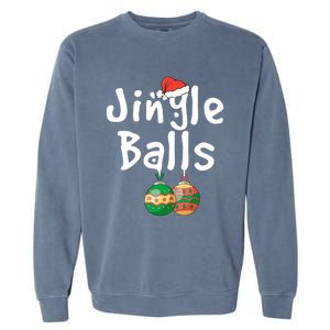 Tinsel Tits And Jingle Balls Funny Matching Christmas Couple Cool Gift Garment-Dyed Sweatshirt